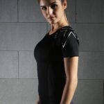 Compression sports tights short-sleeved women's stretch yoga clothes running quick-drying T-shirt training fitness clothing female slim suit