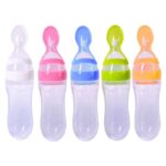 Silicone Training Rice Spoon, Infant Cereal Food Supplement, Safe Feeder