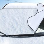 Car snow block front windshield antifreeze cover winter front gear snowboard windshield snow cover frost guard