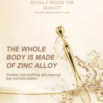 Eye Cream Stick Roller For Face Metal Spatula Puff Applicator Eye Cream Massager Facial Cream Massage Sticks Eye Massage Stick Metal Makeup Spatula Eye Wand 10cm