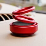 Solar Auto Rotation Car Air Freshener Perfume Seat