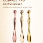Eye Cream Stick Roller For Face Metal Spatula Puff Applicator Eye Cream Massager Facial Cream Massage Sticks Eye Massage Stick Metal Makeup Spatula Eye Wand 10cm