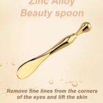 Eye Cream Stick Roller For Face Metal Spatula Puff Applicator Eye Cream Massager Facial Cream Massage Sticks Eye Massage Stick Metal Makeup Spatula Eye Wand 10cm