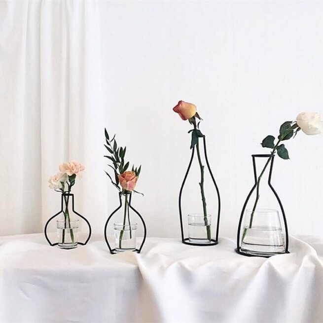 Iron Arts and Crafts Iron Wire Vase Ornaments
