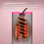 Electric LCD Display Automatic Rotating Cordless Hair Curler Fast Curling Iron Tongs Portable USB Rechargeable With Comb Safe USB Cordless Automatic Rotating Hair Curler Hair Waver Curling Iron